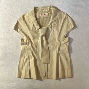 Marni undyed lambskin jacket/top Italian size 42